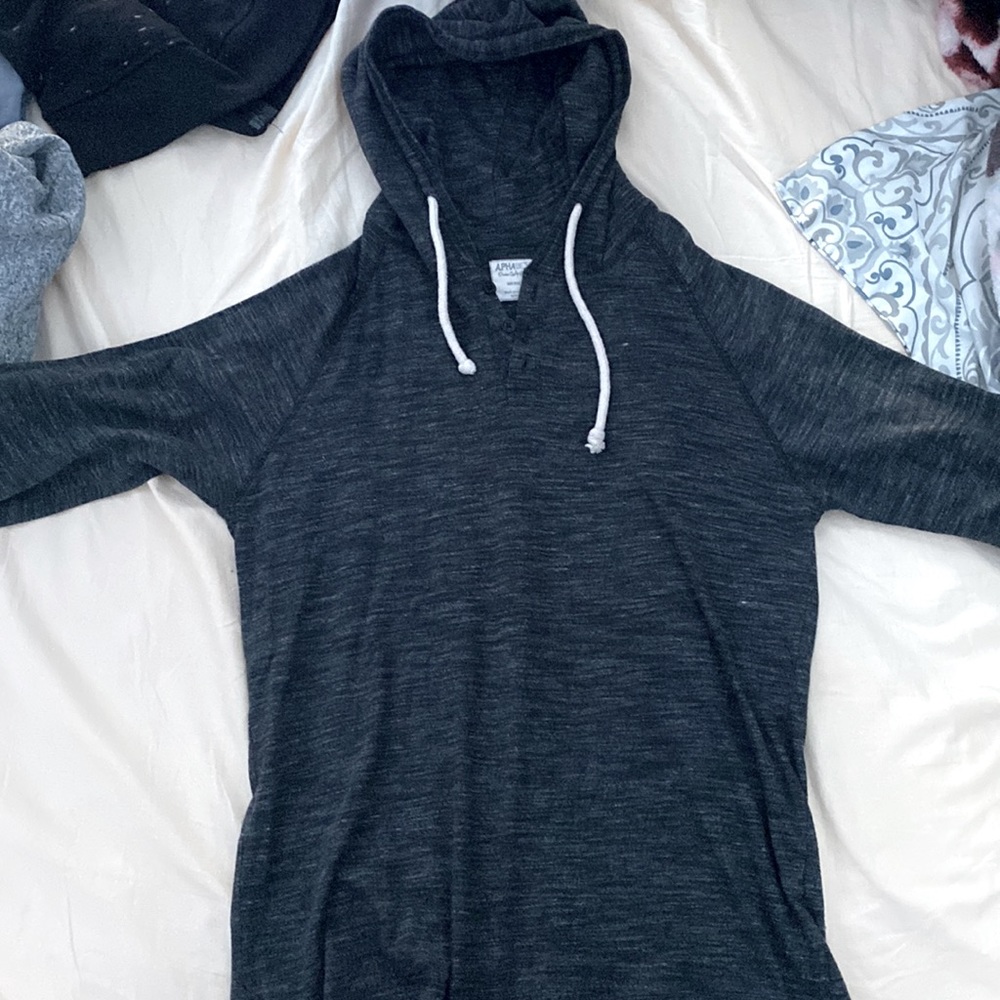 Alpha Beta Black Hoodie Medium